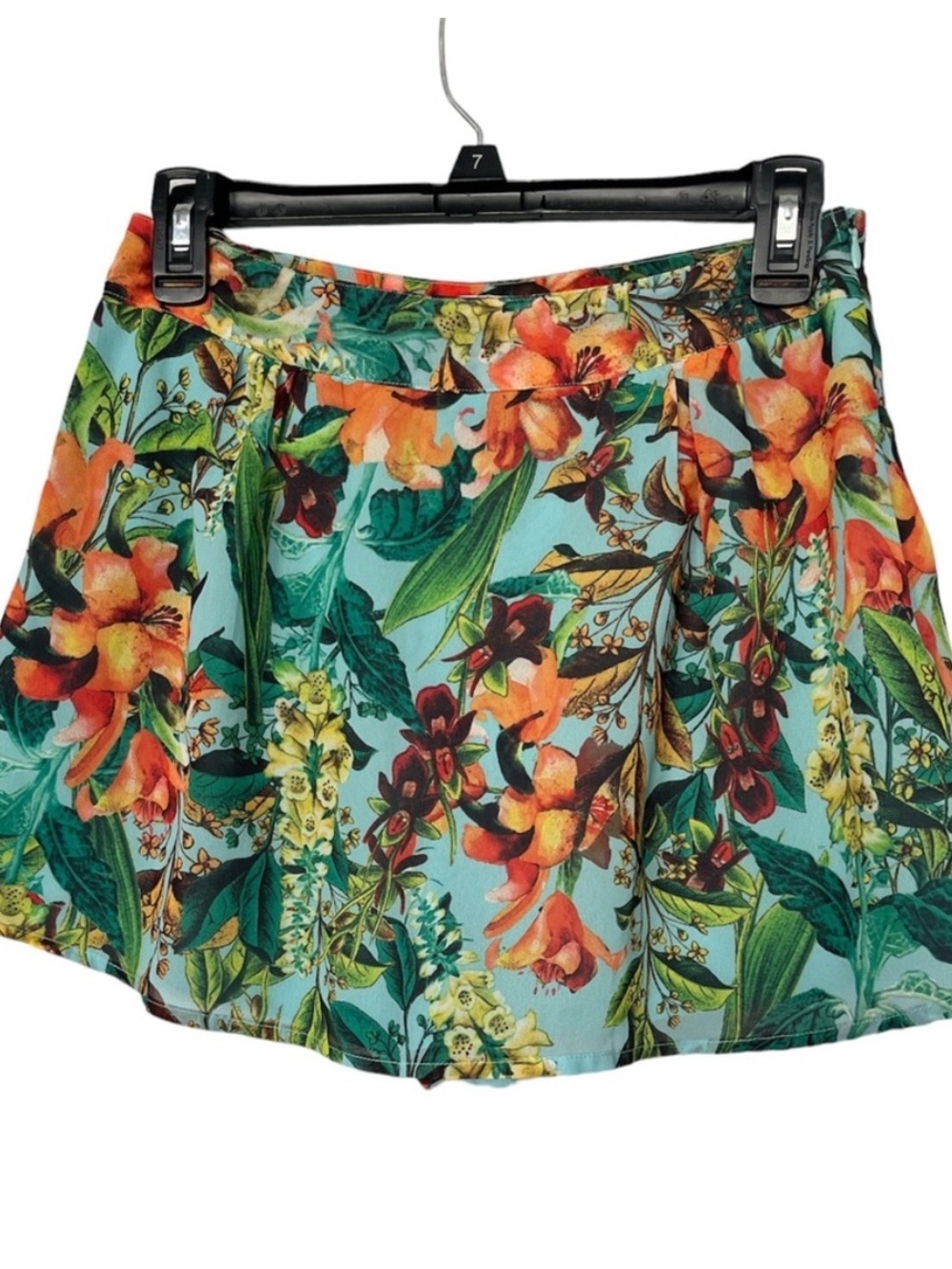 Brazilian‎ Elegant Floral Skort- Multicolor Size M